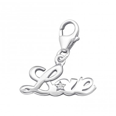 Strieborná Láska - Striebro 925 Sponové Amulety A4S11377