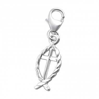 Strieborný Kríž - Striebro 925 Sponové Amulety A4S12360