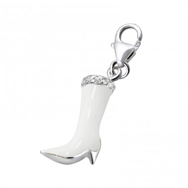 Strieborná Topánka - Striebro 925 Sponové Amulety A4S12718