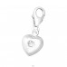 Strieborné Srdce - Striebro 925 Sponové Amulety A4S12722
