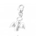 Strieborný Anjel - Striebro 925 Sponové Amulety A4S13364