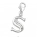 Strieborné Písmeno S - Striebro 925 Sponové Amulety A4S13467