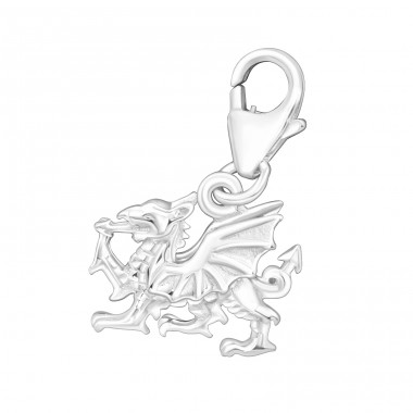 Strieborný Drak - Striebro 925 Sponové Amulety A4S14241
