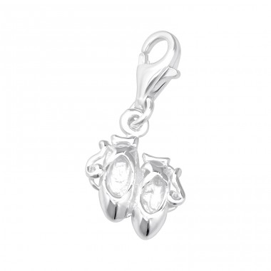Strieborná Topánka - Striebro 925 Sponové Amulety A4S14244