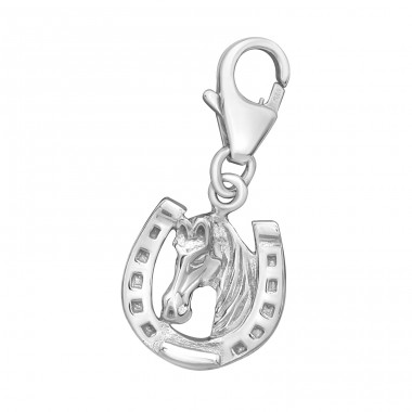Strieborná Podkova - Striebro 925 Sponové Amulety A4S15806