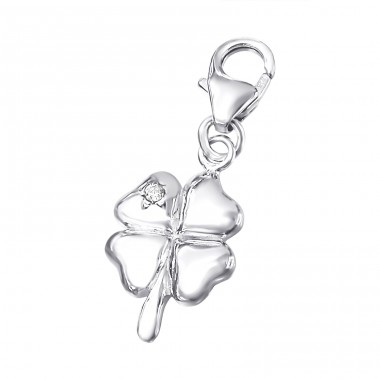 Strieborný Štvorlístok - Šperkové Striebro 925 Sponové Amulety A4S19879
