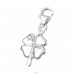 Strieborný Štvorlístok - Šperkové Striebro 925 Sponové Amulety A4S19879