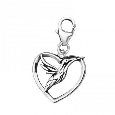 Strieborný Vták - Striebro 925 Sponové Amulety A4S24585