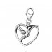 Strieborný Vták - Striebro 925 Sponové Amulety A4S24585