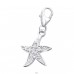 Strieborná Hviezdica - Striebro 925 Sponové Amulety A4S2806