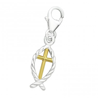 Strieborný Kríž - Striebro 925 Sponové Amulety A4S28875