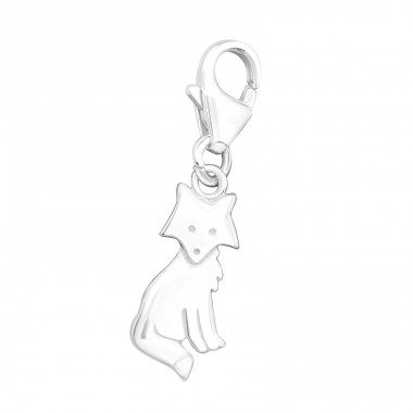 Strieborná Líška - Striebro 925 Sponové Amulety A4S28876