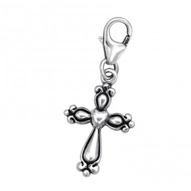 Strieborný Kríž - Striebro 925 Sponové Amulety A4S28888