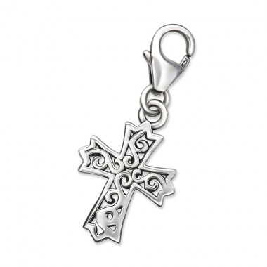 Strieborný Kríž - Striebro 925 Sponové Amulety A4S28893