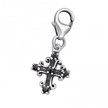 Strieborný Kríž - Striebro 925 Sponové Amulety A4S29504