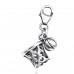 Basketball - 925 Sterling Silver Charms with lobster clasp A4S29515
