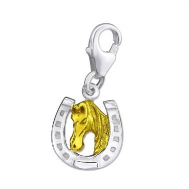 Strieborná Podkova - Striebro 925 Sponové Amulety A4S29861