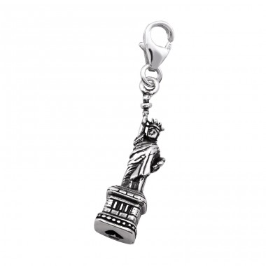 Strieborná Socha Slobody - Striebro 925 Sponové Amulety A4S30342
