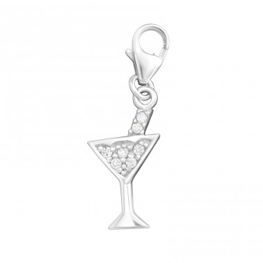 Strieborný Koktejlový Pohár - Striebro 925 Sponové Amulety A4S3104