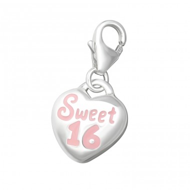 Strieborné 'sweet 16' - Striebro 925 Sponové Amulety A4S31057