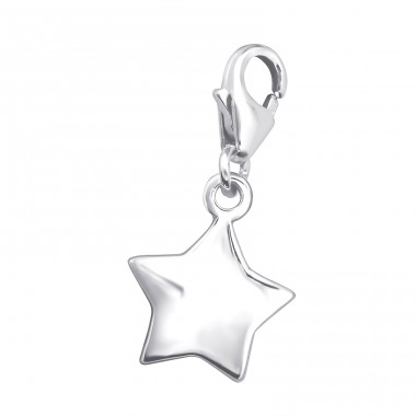 Strieborná Hviezda - Striebro 925 Sponové Amulety A4S3105