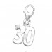 '30' - 925 Sterling Silver Charms with lobster clasp A4S3111