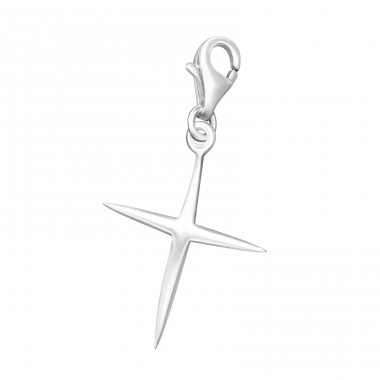 Strieborný Kríž - Striebro 925 Sponové Amulety A4S3186