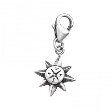 Kompas - Striebro 925 Sponové Amulety A4S32104