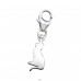 Cat - 925 Sterling Silver Charms with lobster clasp A4S32121