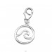 Wave - 925 Sterling Silver Charms with lobster clasp A4S32131