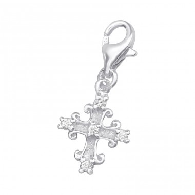Ezüst Kereszt - 925 Ezüst Kapcsos amulettek A4S3546