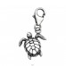 Sea Turtle oxidized - 925 Sterling Silver Charms With Lobster A4S44403