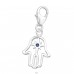 Hamsa kéz cirkoniával  - 925 Ezüst Kapcsos Amulettek A4S44481