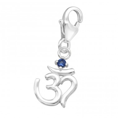 Simbolul Om cu Zirconiu - Argint 925 Amulete Cu Sistem De Închidere A4S44487