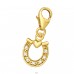 Golden Horseshoe - 925 Sterling Silver Charms With Lobster A4S44508