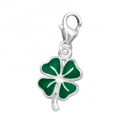 Strieborný štvorlístok - Striebro 925 Sponové Amulety A4S5993