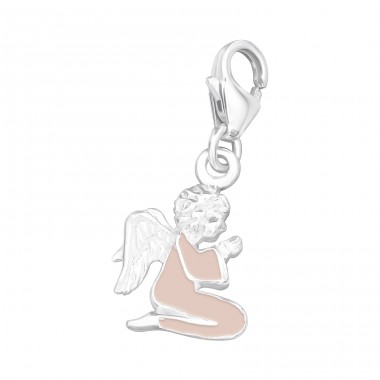 Strieborný Anjel - Striebro 925 Sponové Amulety A4S5994