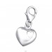 Strieborné Srdce - Striebro 925 Sponové Amulety A4S6657
