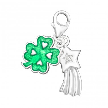 Strieborný List - Striebro 925 Sponové Amulety A4S8075