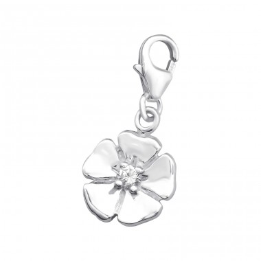 Strieborný Kvietok - Striebro 925 Sponové Amulety A4S873