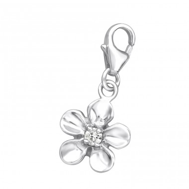 Strieborný Kvietok - Striebro 925 Sponové Amulety A4S874