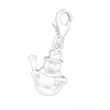 Strieborný Snehuliak - Striebro 925 Sponové Amulety A4S898