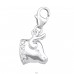Strieborné Znamenie zverokruhu Býk - Striebro 925 Sponové Amulety A4S9907