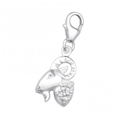 Strieborné Znamenie zverokruhu Baran - Striebro 925 Sponové Amulety A4S9909