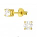 Ezüst Kerek 4mm - 925 Ezüst Alap fülbevaló A4S14413