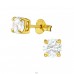 Round 5mm - 925 Sterling Silver Basic Ear Studs A4S14414