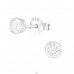 Round 3mm - 925 Sterling Silver Basic Ear Studs A4S14420