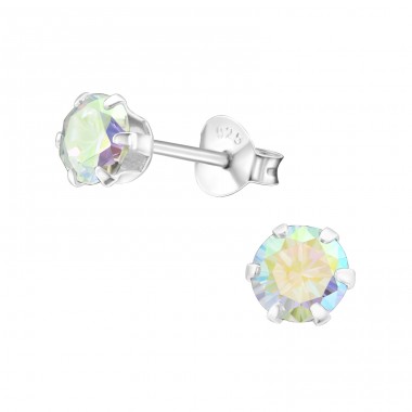 Ezüst Kerek 6mm - 925 Ezüst Alap fülbevaló A4S14832