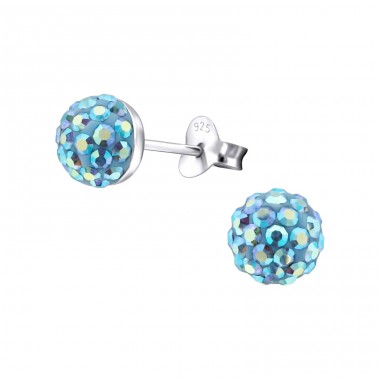 Round - 925 Sterling Silver Basic Ear Studs A4S16906