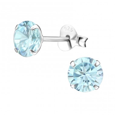 Ezüst Kerek 6mm - 925 Ezüst Alap fülbevaló A4S17973